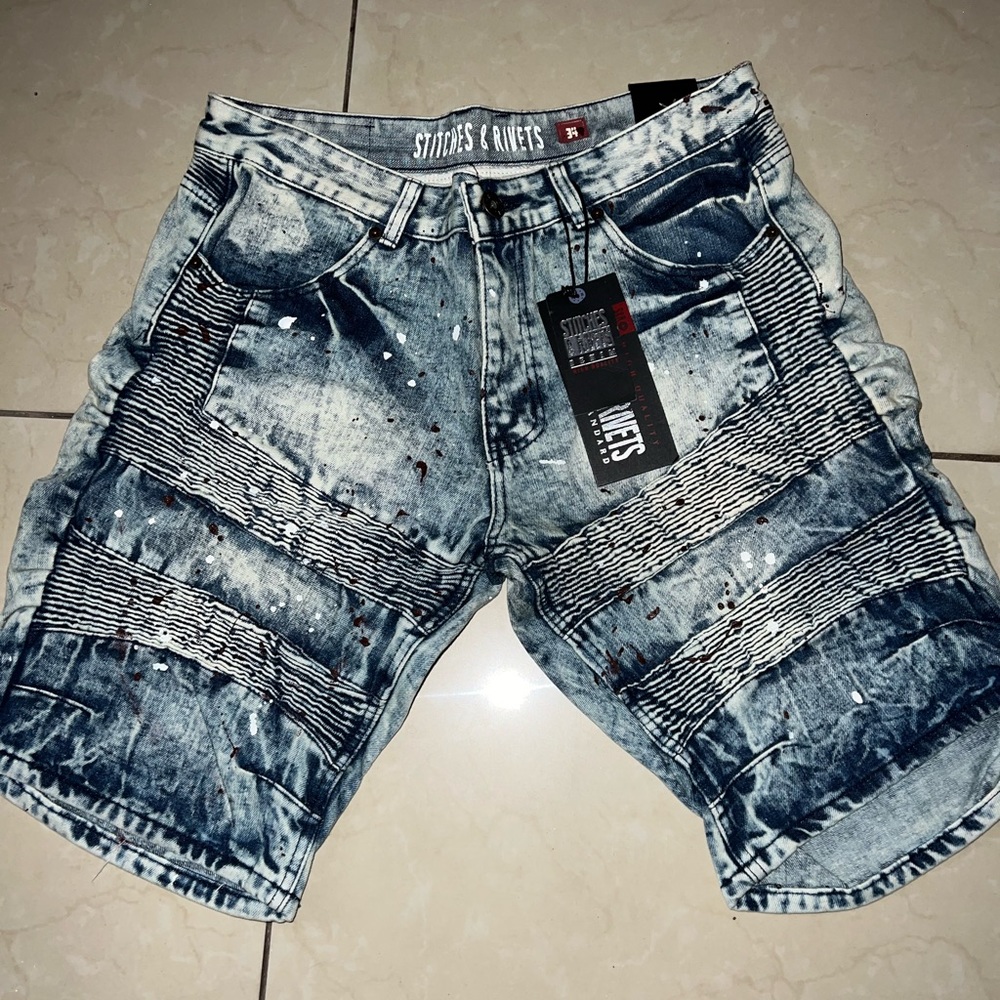 stitches and rivets shorts